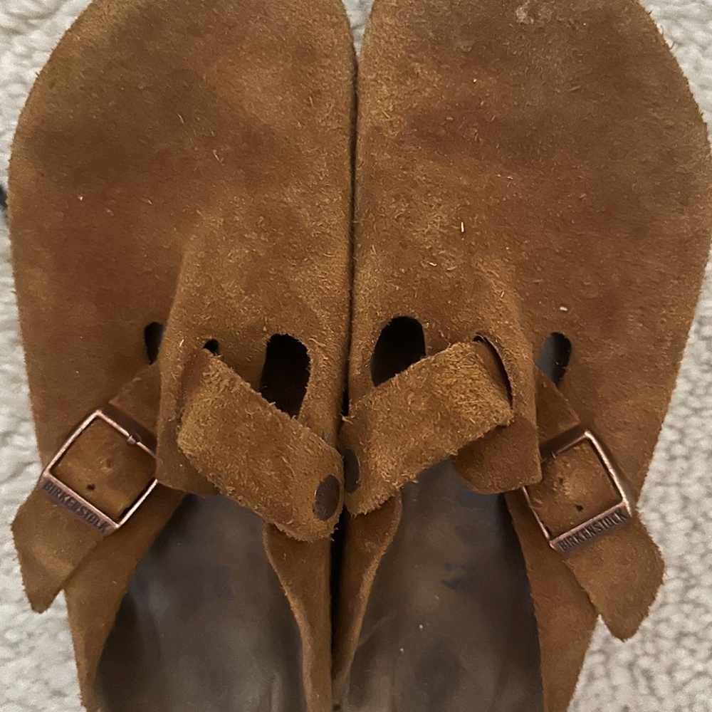 Birkestock Boston Soft Footbed Suede Leather - Mink